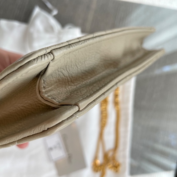 DIOR CARO ZIPPED POUCH WITH CHAIN - Picture 12 of 15